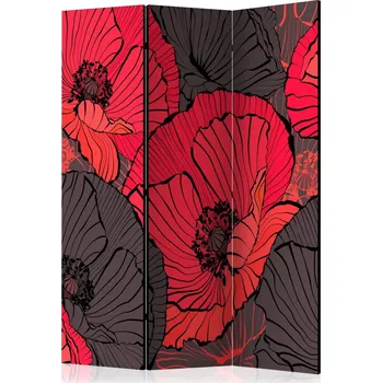Paraván Paraván Pleated poppies Dekorhome