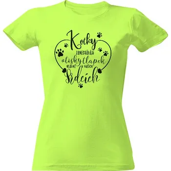 Dámské tričko Tričko s potiskem Mám kočičku ve svém srdci dámské