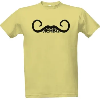 Pánská móda Tričko s potiskem Movember text pánské