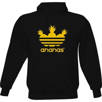 Pánská mikina Pánská mikina s kapucí s potiskem Třípruhový ananas pánské
