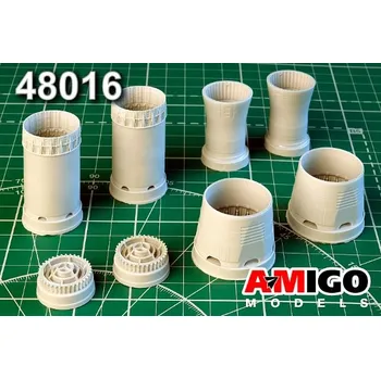 Plastikový model Advanced modeling 1/48 MiG-31B/BM exhaust nozzle of D-30F6 (AMK)