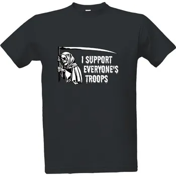 Pánská móda Tričko s potiskem support troop pánské