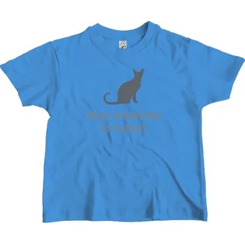 Tričko s potiskem Moje maminka je kočka! dětské