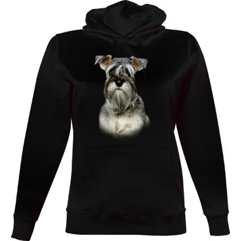 Dámská mikina Dámská mikina s kapucí s potiskem Malý knírač dámské