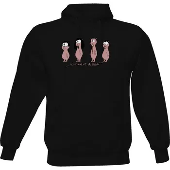 Pánská mikina Pánská mikina s kapucí s potiskem mikina - svišti pánské