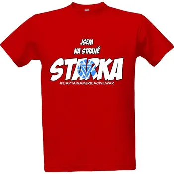 Tričko s potiskem stark pánské