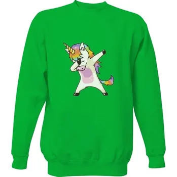 Pánská mikina Mikina bez kapuce Unisex s potiskem Unicorn DAB - Mikina pánské