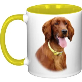 Hrnek malý barevný s potiskem Irský setr