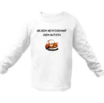 Tričko s potiskem BÍLÉ - AUTÍČKO NEJSEM NEVYCHOVANÝ dětské