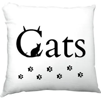 Polštář Polštář saténový s potiskem cats