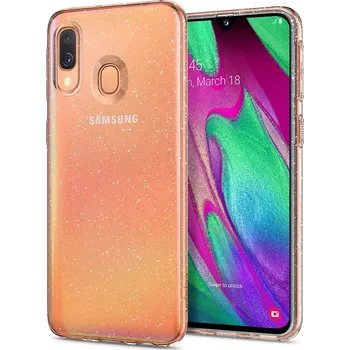 Pouzdro na mobilní telefon Spigen Liquid Crystal pro Samsung Galaxy A40 čiré