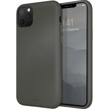 Pouzdro na mobilní telefon Uniq Lino Hue iPhone 11 Pro Max tmavě šedé