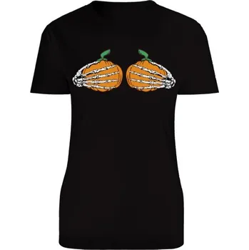Dámské tričko Tričko s potiskem Dýně - prsa dámské