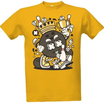 Pánská móda Tričko s potiskem Bowlingový král pánské