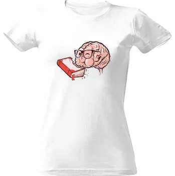 Dámské tričko Tričko s potiskem Zvídavý mozek - Dámské dámské