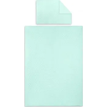 2-dílné povlečení Velvet lux, prošívané - mátová, 135x100cm