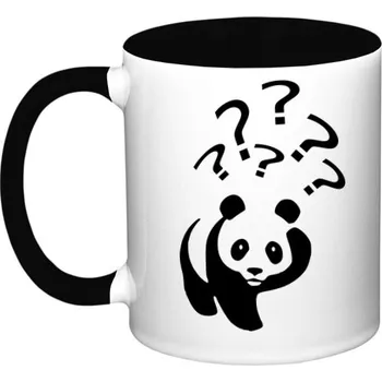 Hrnek malý barevný s potiskem Medvídek Panda