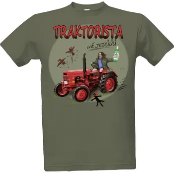 Tričko s potiskem TRAKTORISTA pánské