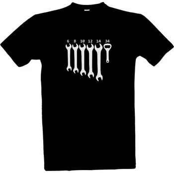 Tričko s potiskem Klíče do dílny a otvírák na lahve pánské