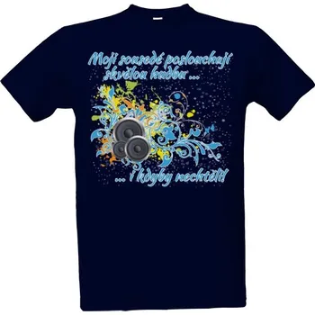 Pánská móda Tričko s potiskem Skvělá hudba pánské