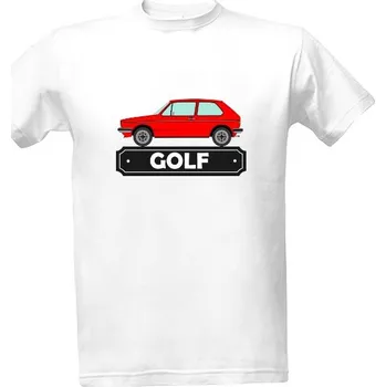 Pánská móda Tričko s potiskem Golf 1 červený pánské