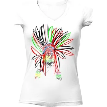 Dámské tričko Tričko s potiskem Indián náčelník5 dámské