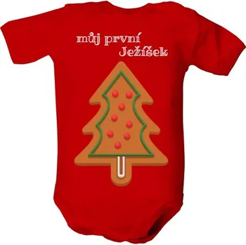 Kojenecký body Dětské body s potiskem můj první Ježíšek dětské