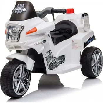 malá motorka Dětská elektrická motorka POLICE | bílá