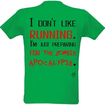 Pánská móda Tričko s potiskem Don't like running pánské
