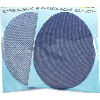 Látková záplata Zažehlovací záplaty Jeansové, nažehlovací látkové