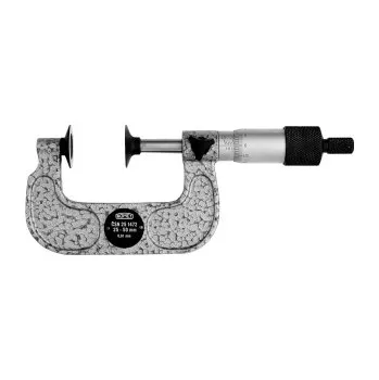 Mikrometr talířkový, 75-100 mm, ČSN 251472, SOMET (Mikrometr na ozubená kola)