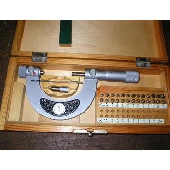 Mikrometr na závity, 50-75 mm, se sadou měřících dotyků