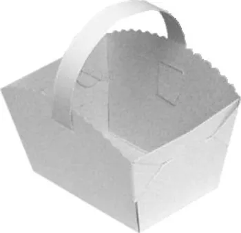 Krabička na výslužku Wimex Svatební košíčky s ouškem 10 x 8 x 6 cm 50 ks