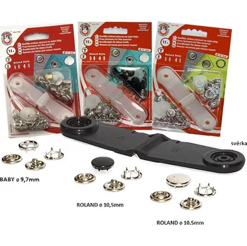 Galanterie Nýtovací knoflíky Roland