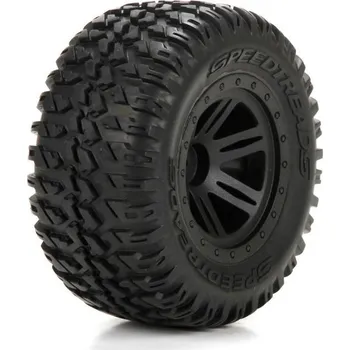 RC náhradní díl ECX Disk kola s pneu P/Z AMP DB/MT ECX43012 2 ks