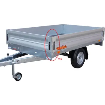 Příslušenství pro přívěs Bočnicový uzávěr levý pro AL bočnice v = 350 mm