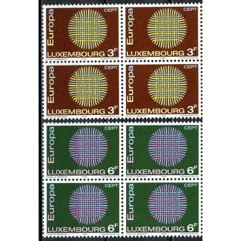 Poštovní známka (1970) MiNr. 807 - 808 ** - Lucembursko - 4-bl - Europa