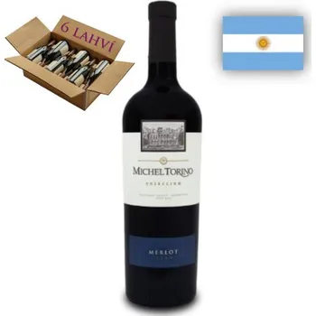 Víno Michel Torino, El Esteco Merlot, Coleccion 6 x 0,75l, červené víno