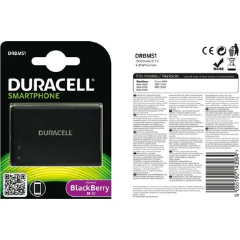 Baterie Duracell BlackBerry M-S1 - 3.7v 1300mAh - Li-Ion 403