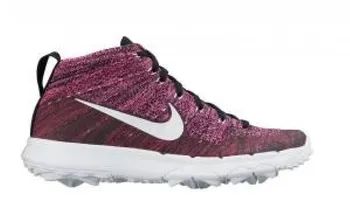 Golfová obuv Nike W Flyknit Chukka černé/růžové/bílé