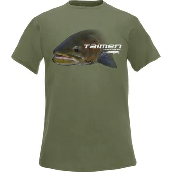 Rybářské oblečení Rybářské tričko Flotsam Tajmen I - Olive M