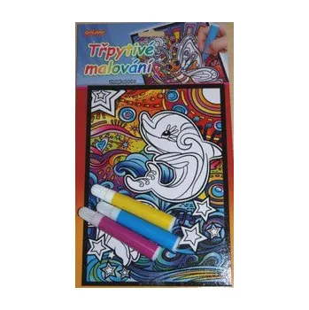 omalovánky Výtvarné sady - Třpytivé malování - Delfíni