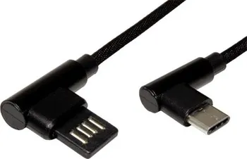 Datový kabel Roline USB 2.0 0,8 m černý
