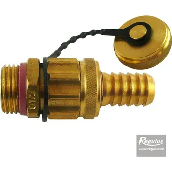 Ventil Vypouštěcí ventil bez páčky s víčkem (Vypouštěcí ventil bez páčky s víčkem, 16 bar 1/2" M)