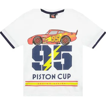 Chlapecké tričko dovoz z Německa Chlapecké tričko Cars vel. 98,116 bílé