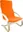 Falco relaxační křeslo, oranžové