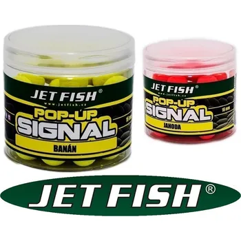Boilies Jet Fish boilies POP-UP Signal 16 mm/60 g příchuť: Halibut/Česnek