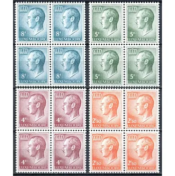 Poštovní známka (1971) MiNr. 828 - 831x - ** - Lucembursko - 4-bl - Velkovévoda Jean Lucemburský