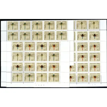 Poštovní známka (1991) MiNr. 1545 - 1552 ** - Německo - 20-bl - vážky