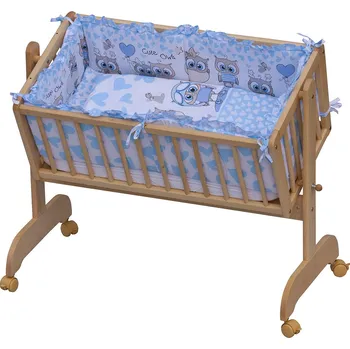 Povlečení Scarlett Souprava povlečení do kolébky Kulíšek modrá